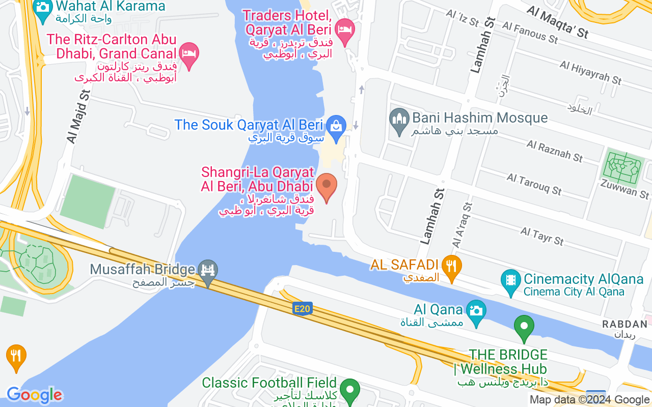 Google Map of 24.4066,54.4907