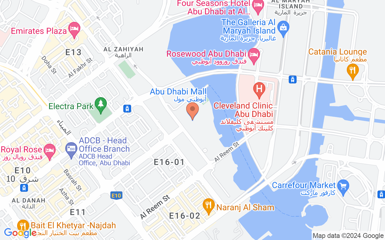 Google Map of 24.4959241,54.3832259