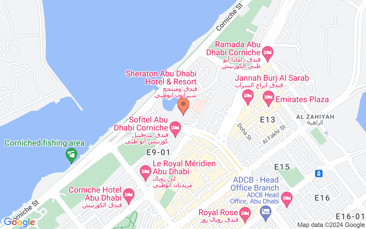 Google Map of 24.500688,54.3683978