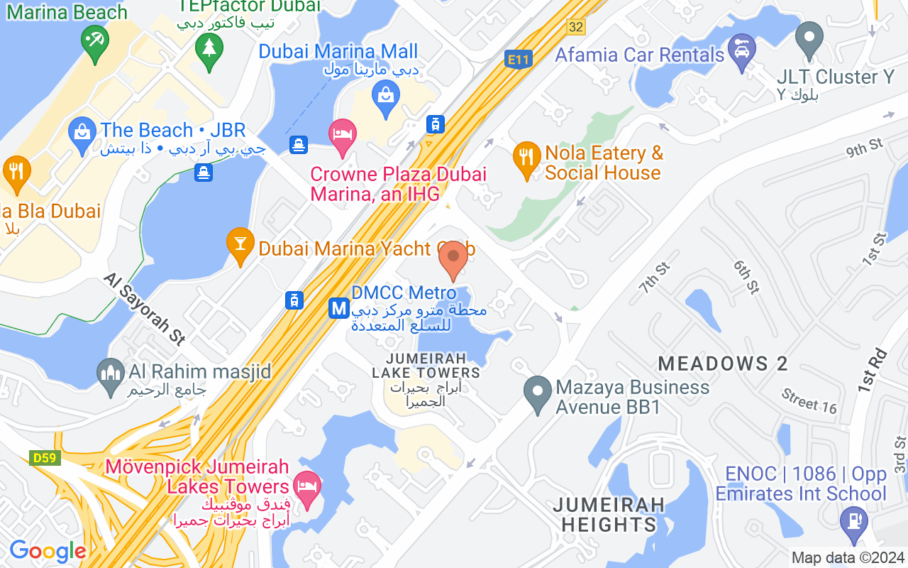 Google Map of 25.0719350014563,55.1425513718971