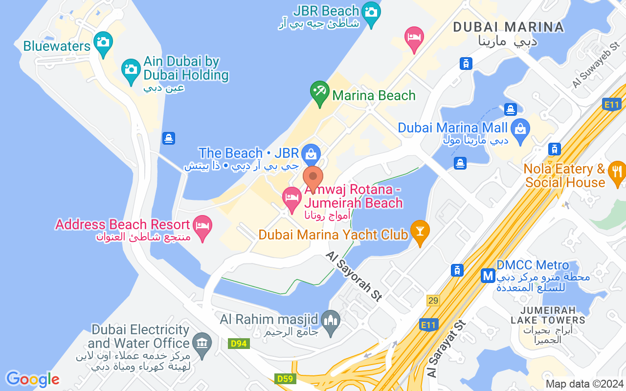 Google Map of 25.0744598,55.1314051
