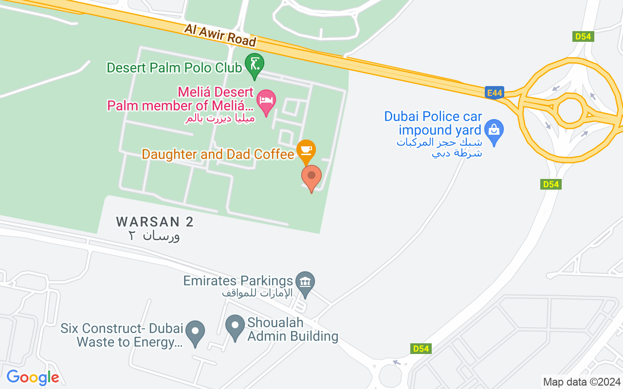 Google Map of 25.1647182,55.448561