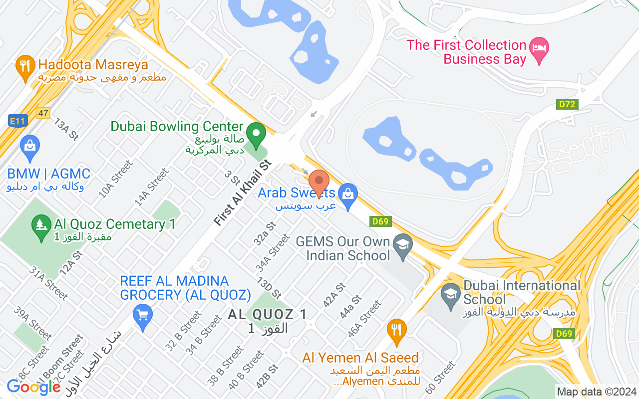 Google Map of 25.1731443,55.2585093