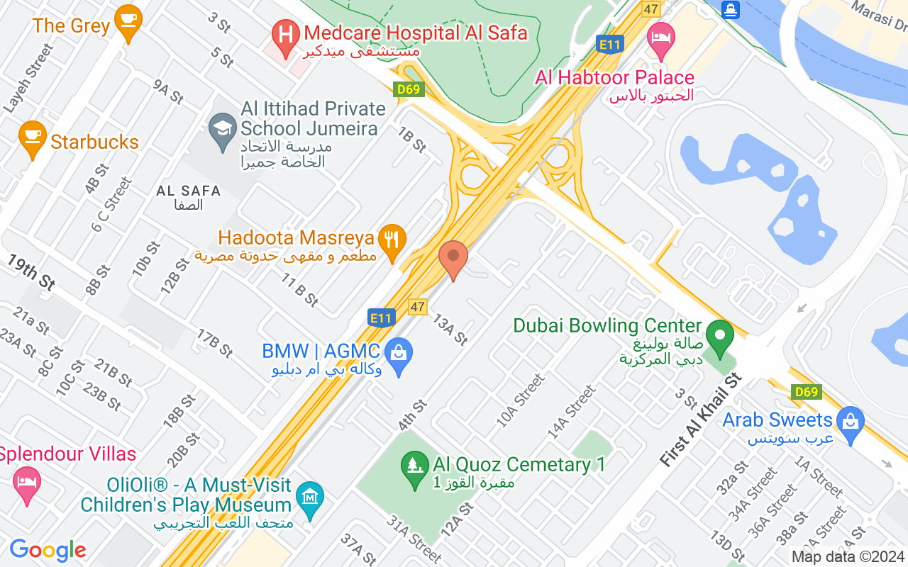 Google Map of 25.1771507,55.2477397