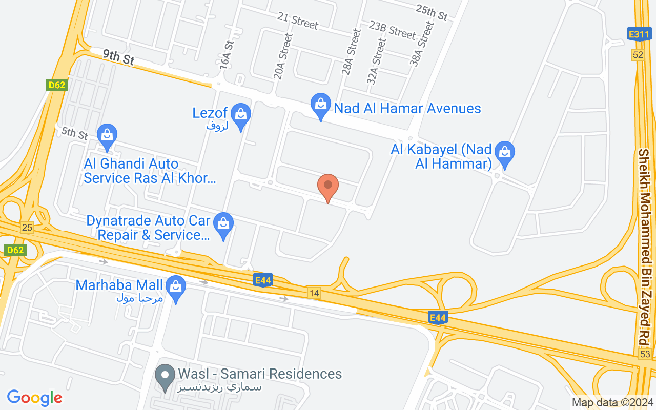 Google Map of 25.1860423,55.3836169