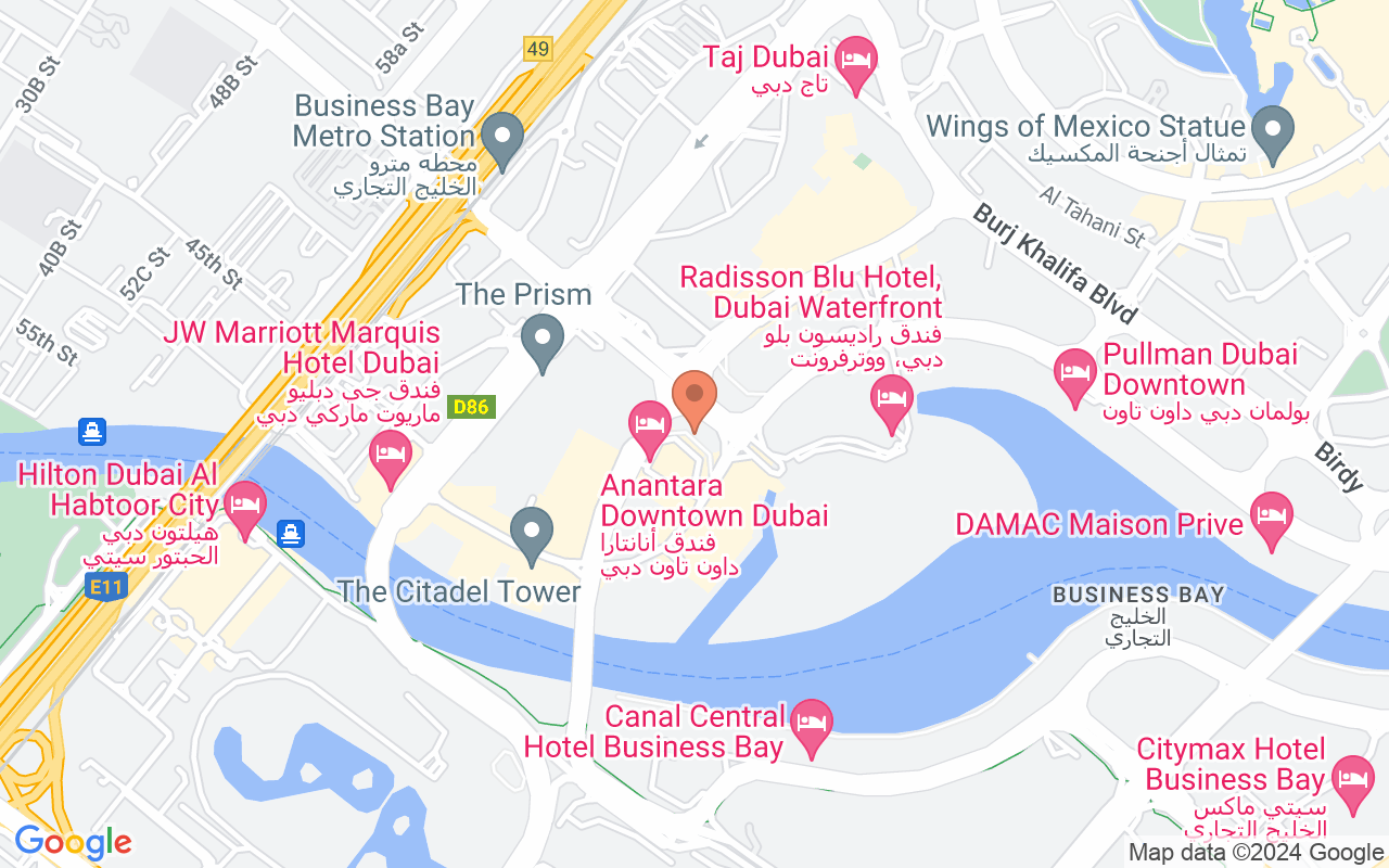 Google Map of 25.1864054,55.2641079